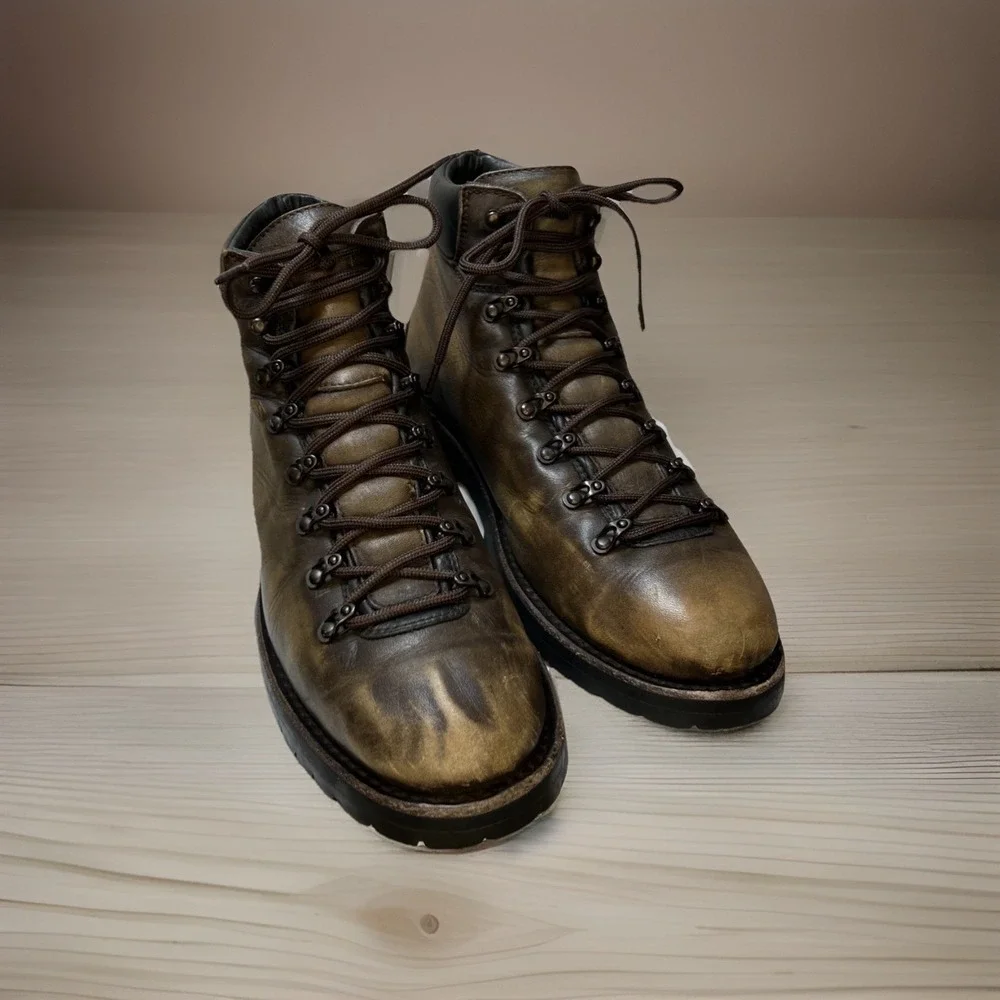 Thursday Boots Commander Jasper Leather Moc Toe Boots Men's 12.5 Goodyear Welt